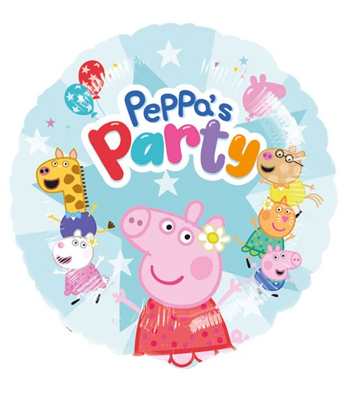 Runder Folienballon "Peppa's Party" - 43 cm