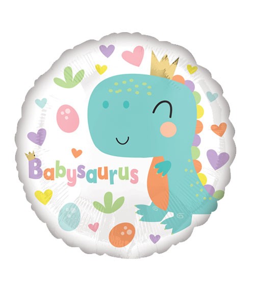 Runder Folienballon "Babysaurus" - 43 cm