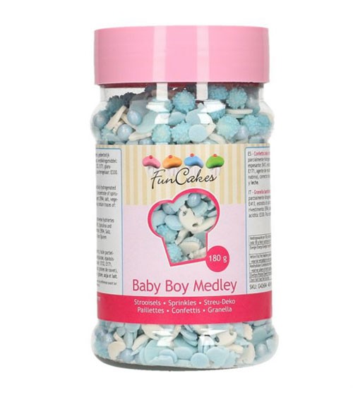 Funcakes Zuckerstreusel "Baby Boy" - 180 g