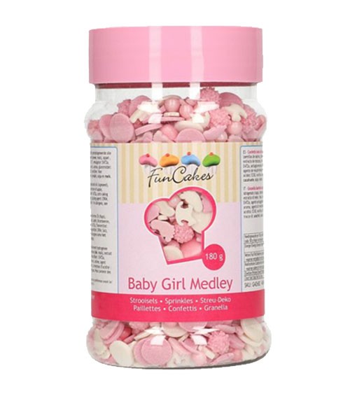 Funcakes Zuckerstreusel "Baby Girl" - 180 g