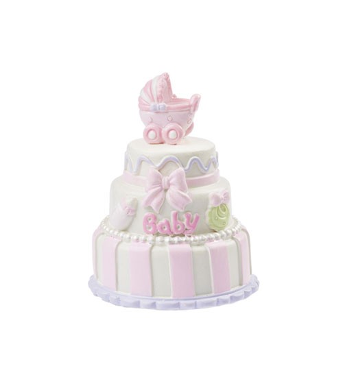 Deko-Figur "Baby Girl Torte" - 6 cm