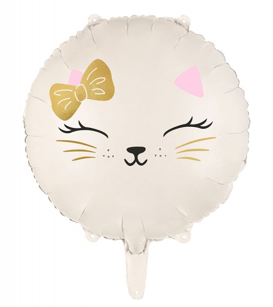 Runder Folienballon "Katze" - 45 cm