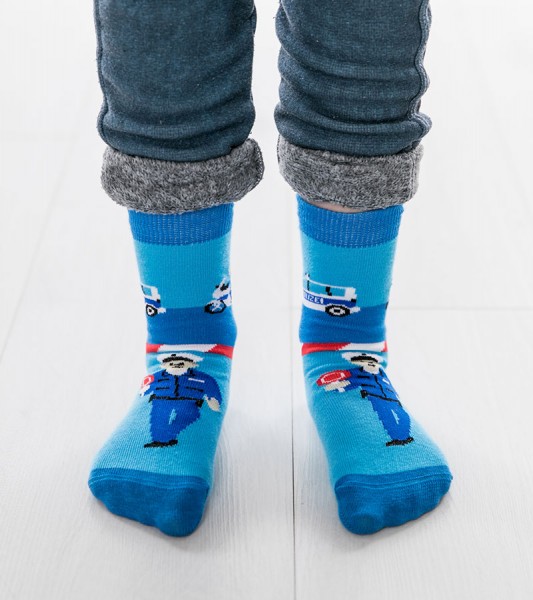 Kindersocken "Polizei"