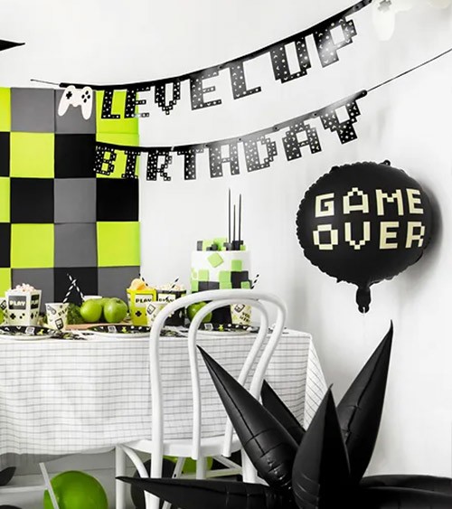 Girlanden-Set "Level Up Birthday" - 2,5 m