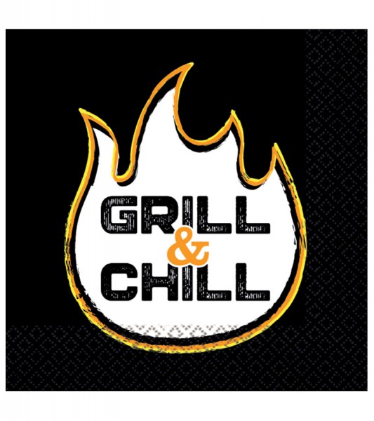 Servietten "Grill & Chill" - 16 Stück