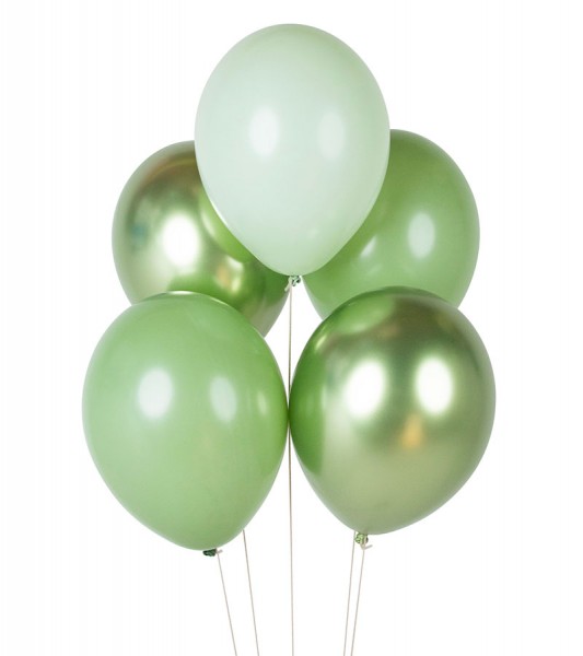 Luftballon-Set "All Sage Green" - 5-teilig