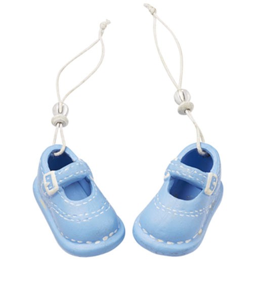 Babyschuhe aus Keramik - hellblau - 5,3 cm - 1 Paar