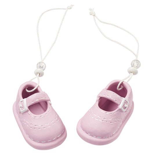 Babyschuhe aus Keramik - rosa - 5,3 cm - 1 Paar