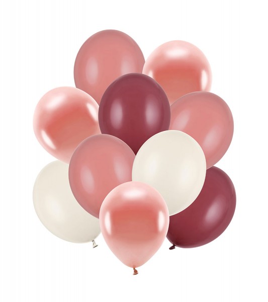 Luftballon-Set - Farbmix Rose - 10-teilig