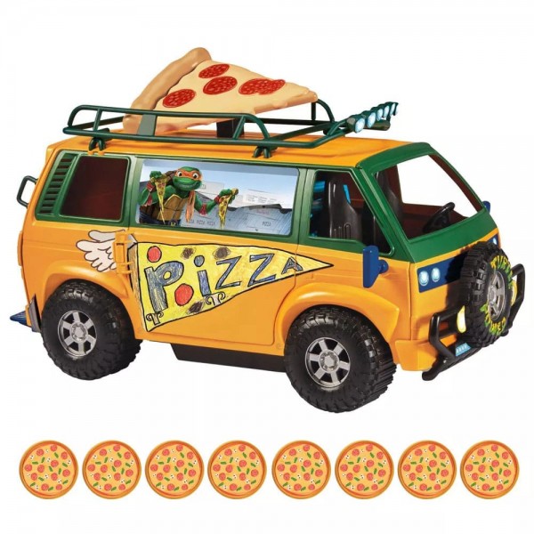 Teenage Mutant Ninja Turtles: Mutant Mayhem Fahrzeug Pizzafire Van 20 cm