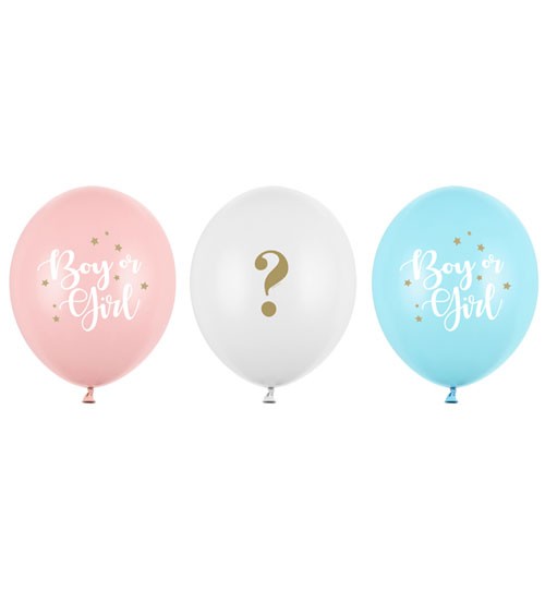 Luftballon-Set "Boy or Girl" - 30 cm - 50-teilig