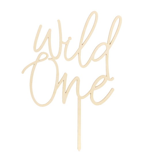 Cake Topper aus Holz "Wild One" - 22 cm