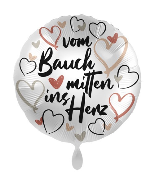 Folienballon "Mitten ins Herz"