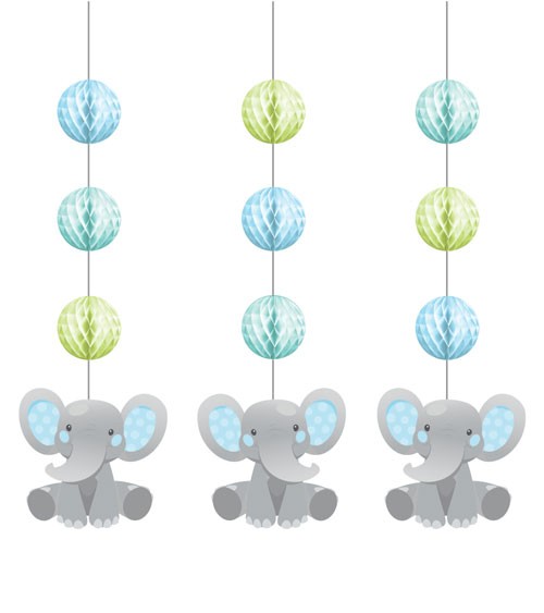 3er-Motivgirlande "Little Elephant - Boy"