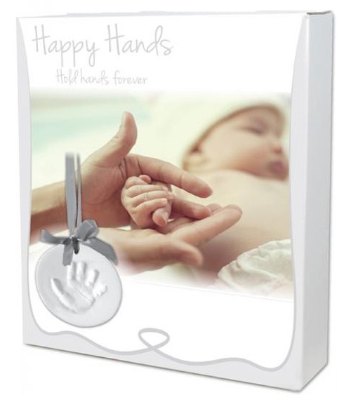 Handabdruck-Set "Happy Hands" - silber