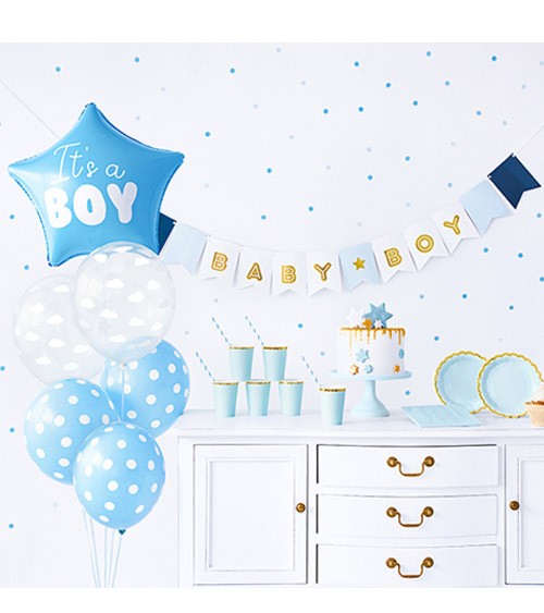 Babyparty-Deko-Set "It's a Boy" - 49-teilig