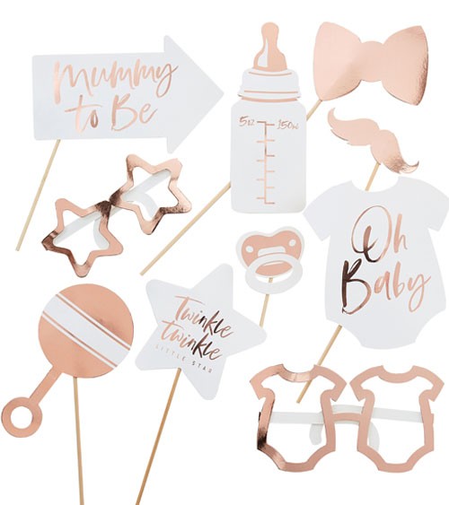 Baby Shower Photobooth-Set "Twinkle Twinkle" - 10-teilig