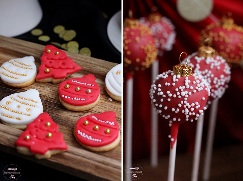 Süße Highlights in Form von Nikolaus-Keksen und Weihnachtskugel-Cake-Pops