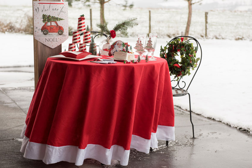 Tolle Weihnachts-Tischdecke - So entsteht Festtagsgefühl