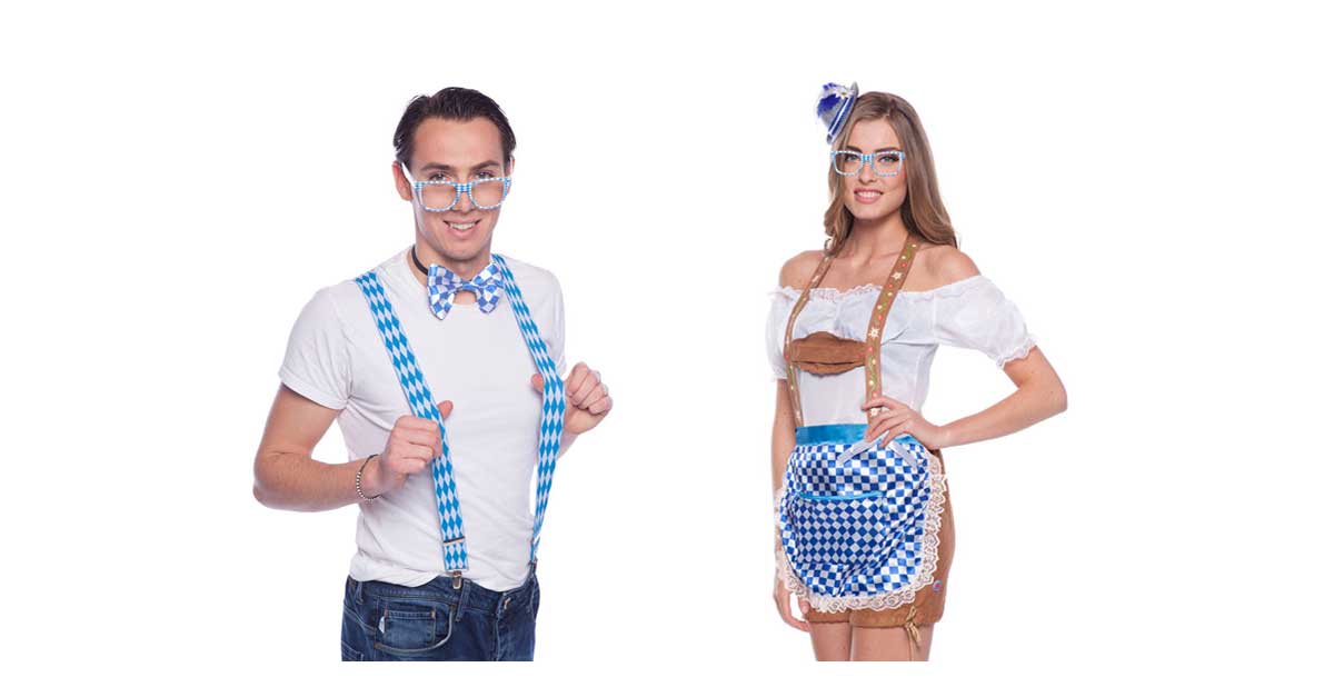 Kostümzubehör für die Party mit Oktoberfest-Motto findet ihr bei uns im Shop