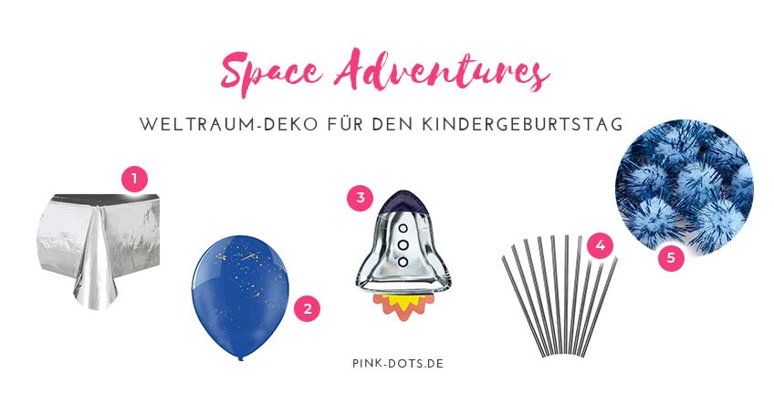 Shop die Deko-Highlights für deinen Weltraum-Geburtstag