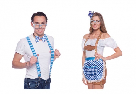 Kostümzubehör für die Party mit Oktoberfest-Motto findet ihr bei uns im Shop